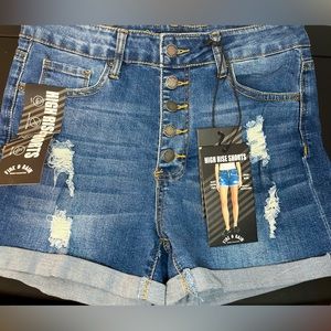 Denim jean shorts
